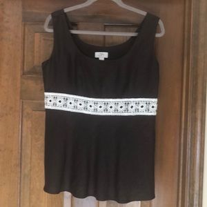 ANN TAYLOR LOFT PEPLUM TOP ~ Size 10~ NWT